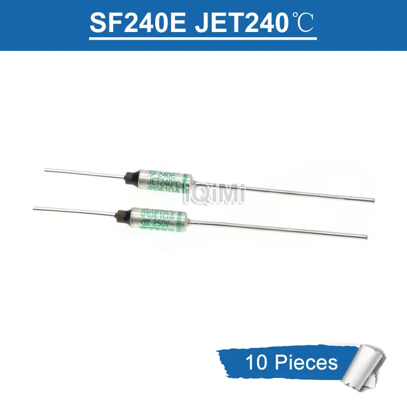 Cầu chì nhiệt cắt, SEFUSE SF240E, 10 cái, SF240 240C 240 Độ Celsius 10A 250V