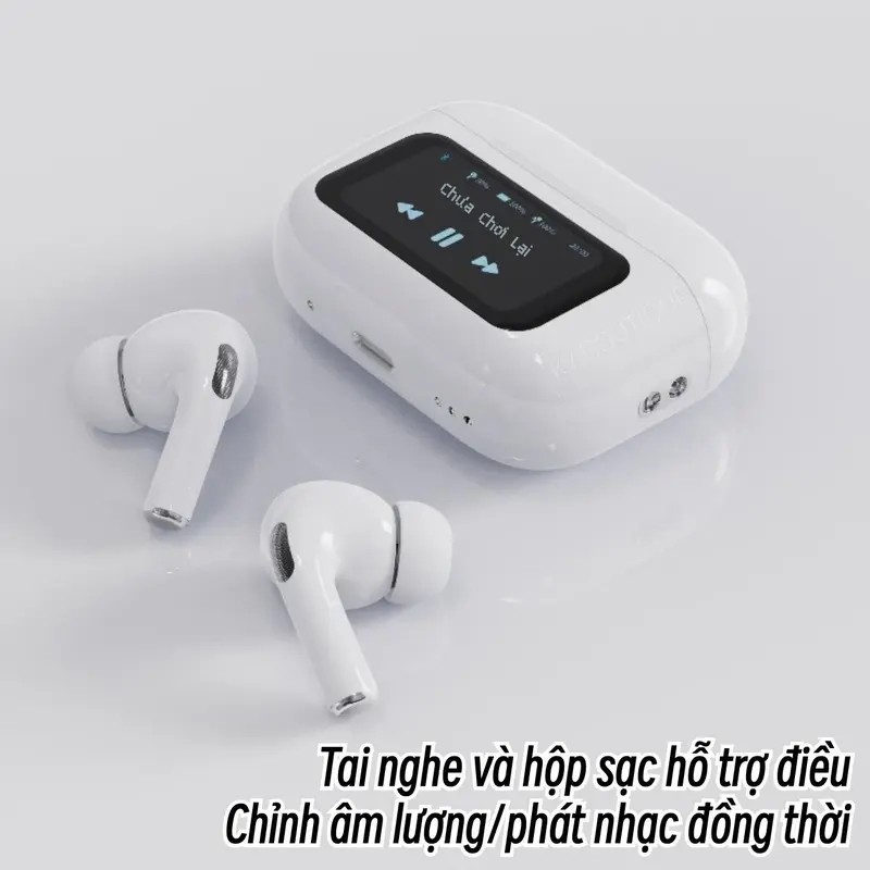 Tai Nghe Thông Minh A9 PRO ANC/ENC [3 Quà tặng miễn phí] 1 Dây buộc+1 Bao tay chơi game+1 Nhãn dán hoạt hình, Màn Hình LCD Cảm Ứng Màu, Bass Siêu Căng,Bluetooth 5.4, Hình Nền Tùy Chỉnh, Hiển Thị Lời Bài Hát | BigBuy360 - bigbuy360.vn