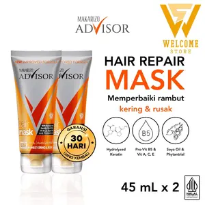 Makarizo Advisor Hair Repair Mask 45mL - Masker Rambut / Hair Mask / Rambut Lembut