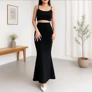 Rok lunar duyung mermaid skrit basic terbaru scuba premium tebal COD