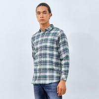 Gambar M231 Kemeja Pria Flannel Panjang Hijau 0147 - L dari M231 Official Kab. Tangerang 2 Tokopedia