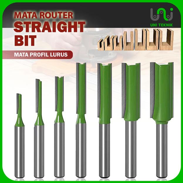 Mata Profil Lurus Straight Bit 2 Mata Pisau 3mm 4mm 5mm 6mm 8mm - Shop ...