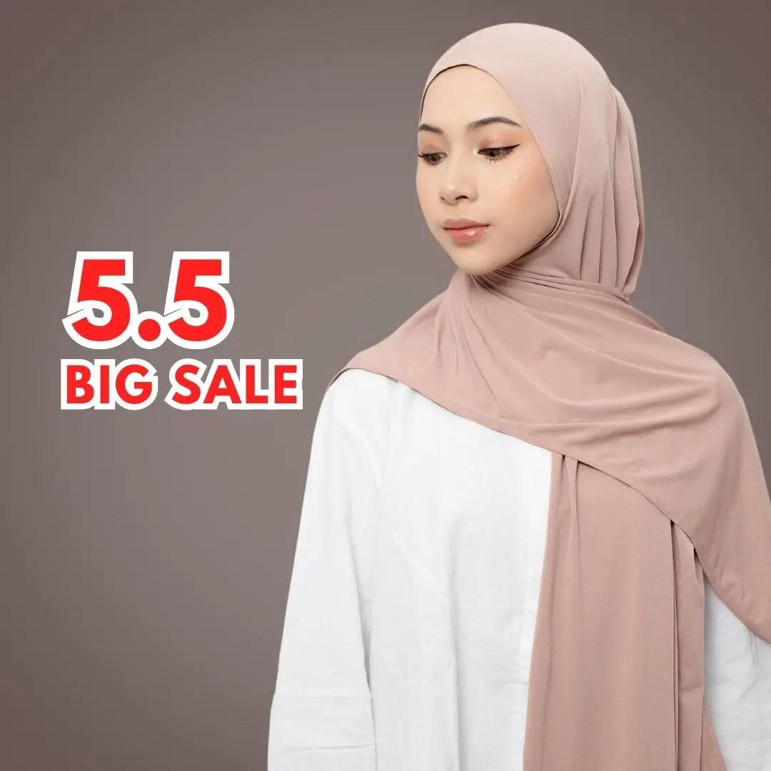 Raina Signature - Sofia Korean Jersey Pashmina Instant Oval Tali