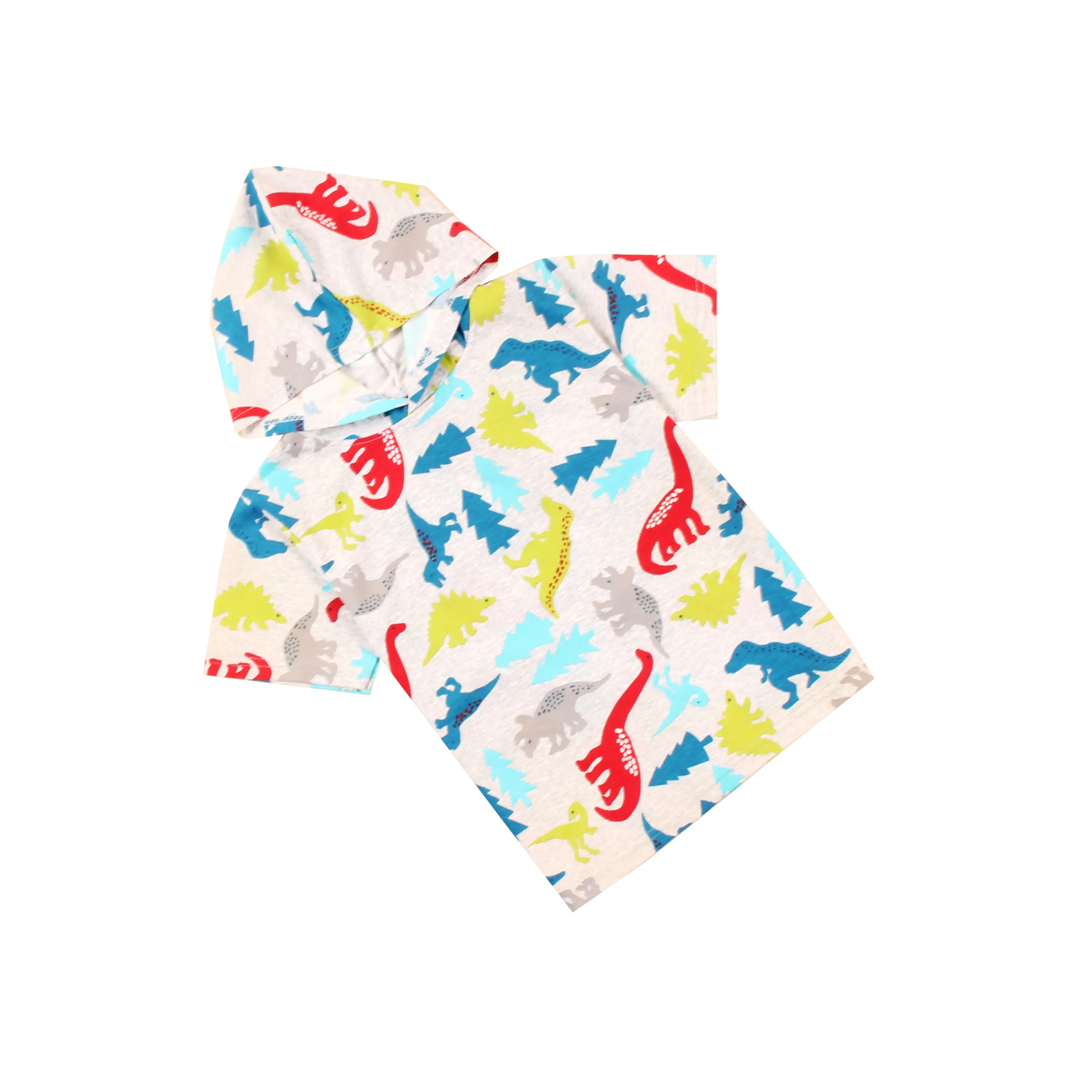 KAOS ATASAN HOODIE ANAK PRINTING DINO CEMARA BAJU ATASAN ANAK 1-7 TAHUN FASHION