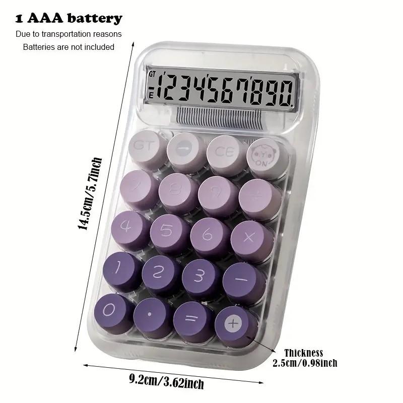 Product Introduction of Transparent Cute Desk Calculator - Easy-to-Use Office Calculator with Aesthetic Design for School or Office Use - Battery Not Included 15