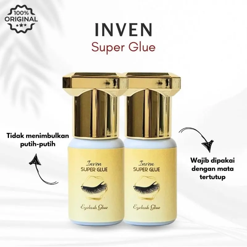 Inven Super Glue 5ml Professional Glue Eyelash Extension Best Seller Super Tahan Lama extensions 5