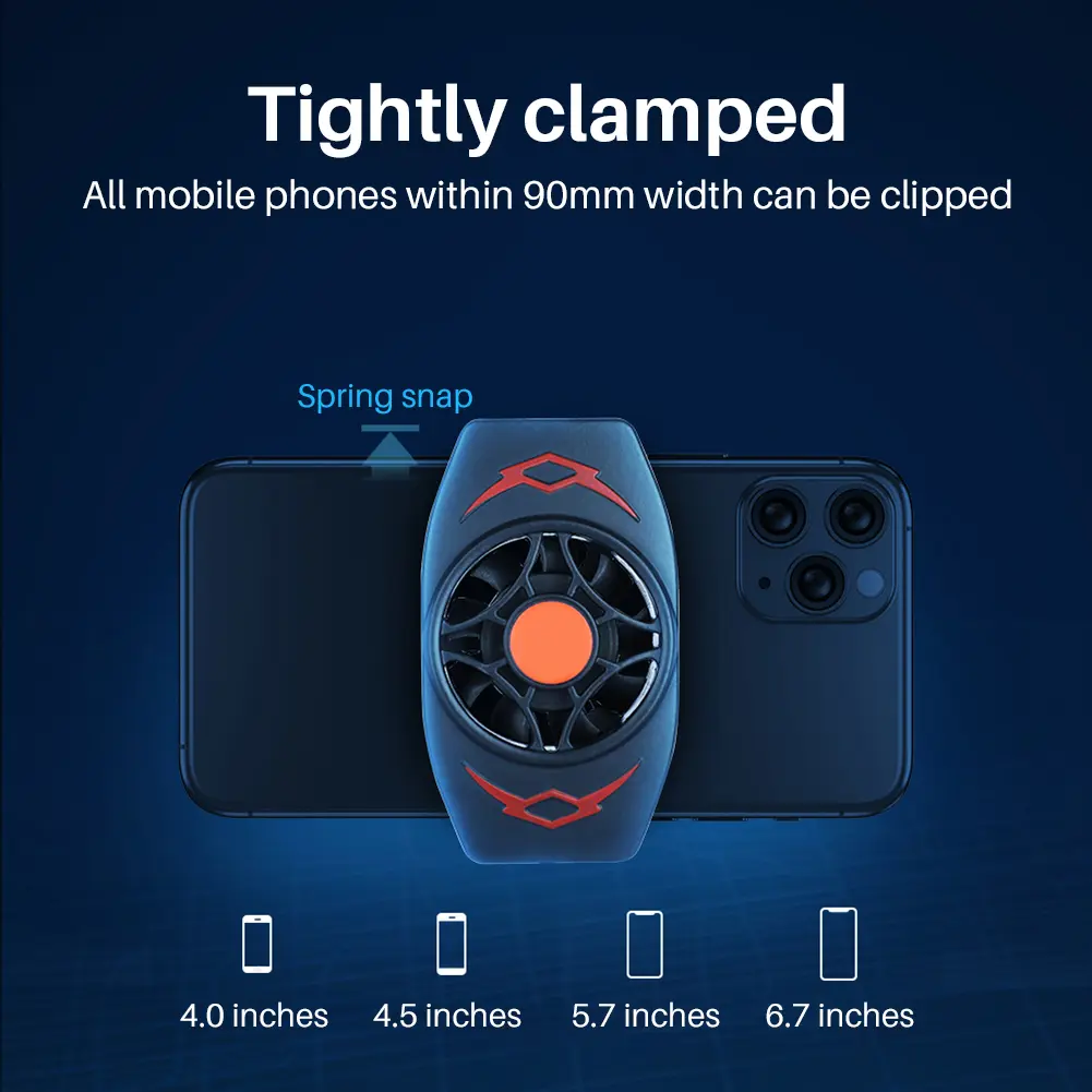 Cooling Pad hp Gaming Mobile Radiator Cooler Pendingin Handphone Fan Holder