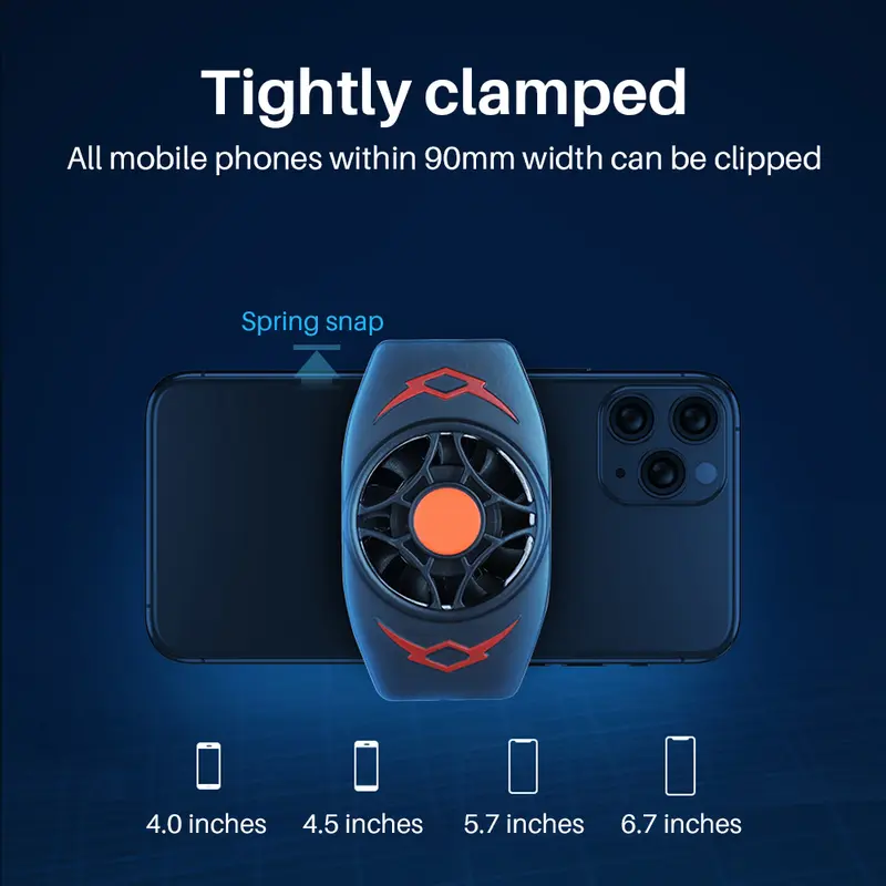 Cooling Pad hp Gaming Mobile Radiator Cooler Pendingin Handphone Fan Holder 0