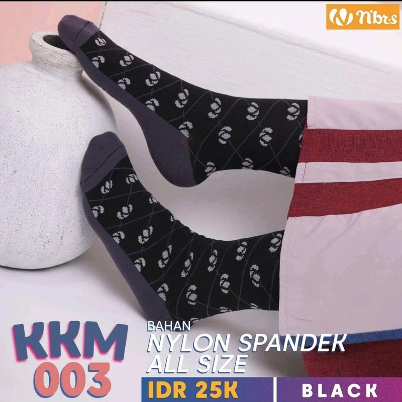 NIBRAS KKM 03 KAOS KAKI MOTIF BAHAN NYLON SPANDEK 1