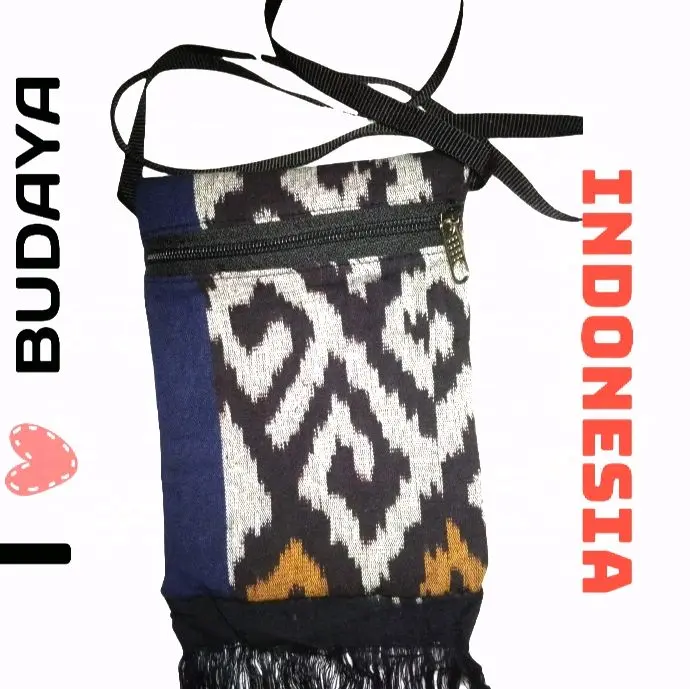 terlaris!!! tas selempang tenun mini unik motif etnik asli jepara 1