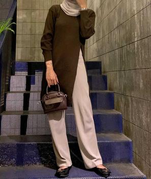 Product Review of Zana Tunik Atasan Dress Rajut Panjang Belah Depan from r**a 0