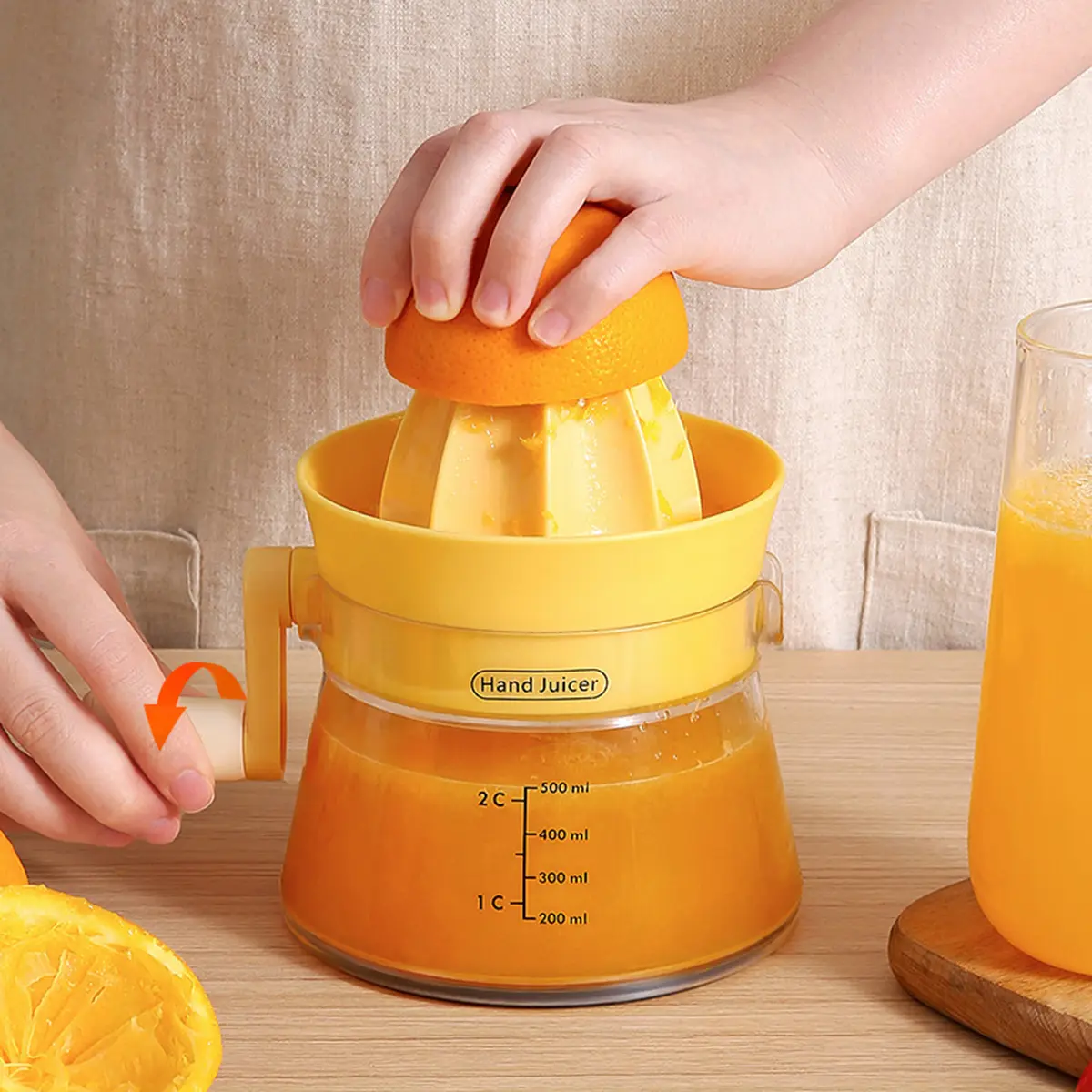 Juicer small household manual orange juice residue separation lemon portable squeezer special fruit juicer artifact