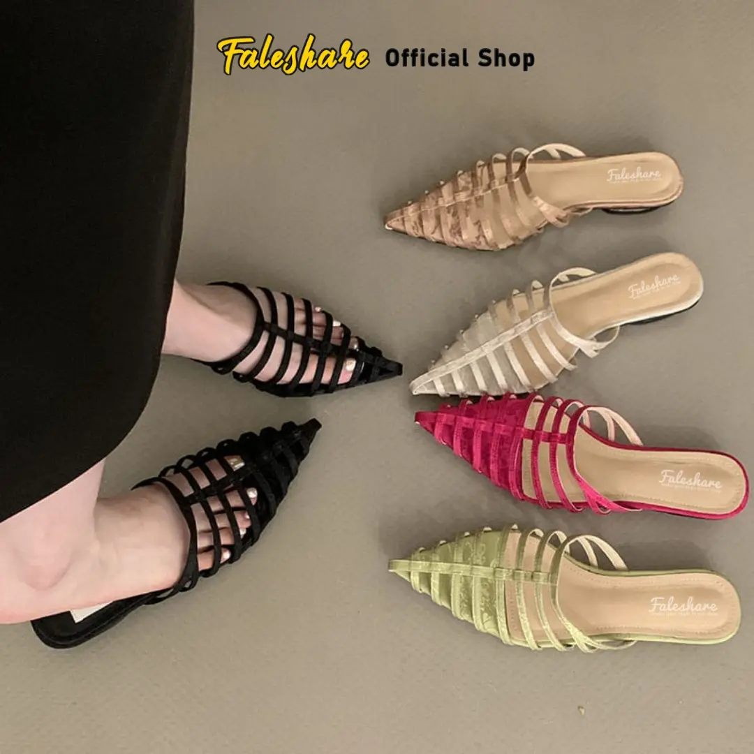 Sandal Wanita Bapou Keronjo Hak 3Cm Flat