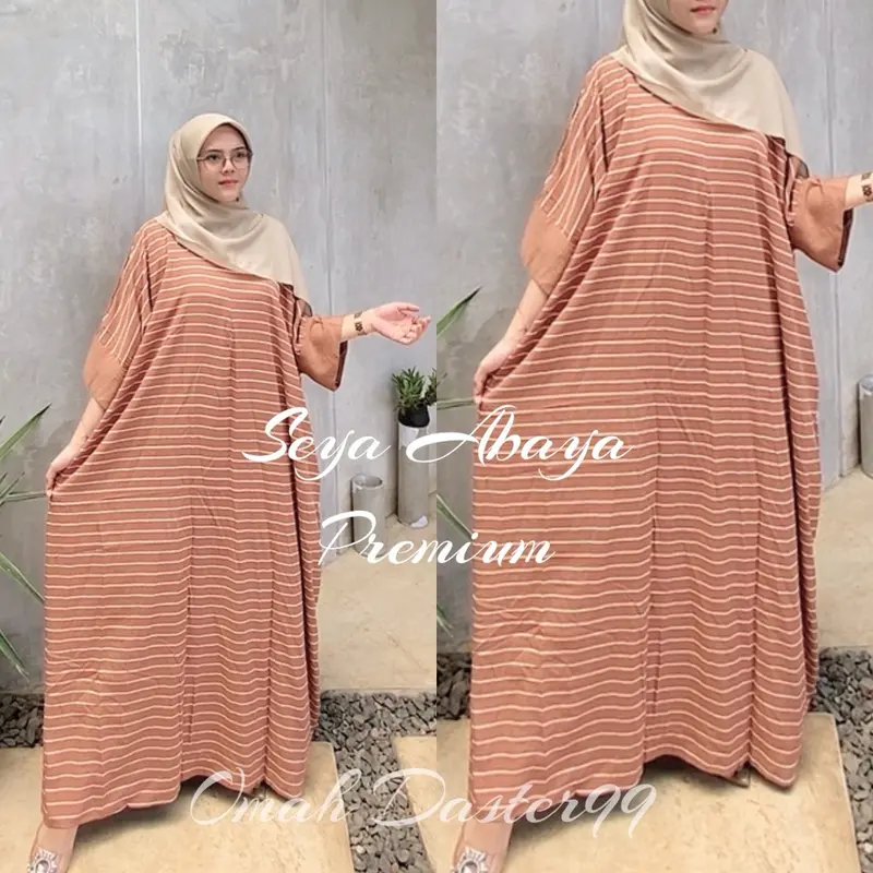 Kaftan SEYA  Abaya Premium Elegan Mewah Simple Daily daster kaftan LD 170 Jumbo Rayon 7