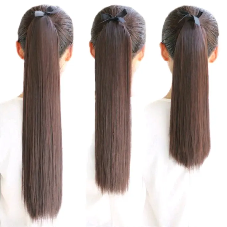 Ponytail Lurus Panjang Extension Hair clip Halus Tebal 45cm, 55, 65cm 0