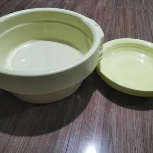 Wadah Baskom kuping pastel isi 5 plastik bahan tebal