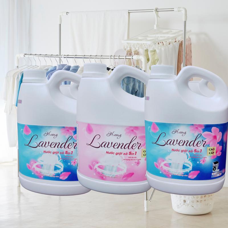 [ COMBO 5 CAN ] Nước Giặt Xả LAVENDER dung tích 1700ml/can, Đậm Đặc, Lưu Hương Dài Lâu, An Toàn Lành Tính Với Mọi Loại Da 5