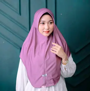 PAKET ISI 10 SIZE L HIJAB INSTAN BERGO HAMIDAH MENUTUP DADA LEMBUT ADEM NYAMAN SYAR'I BY SAFEEA HIJAB