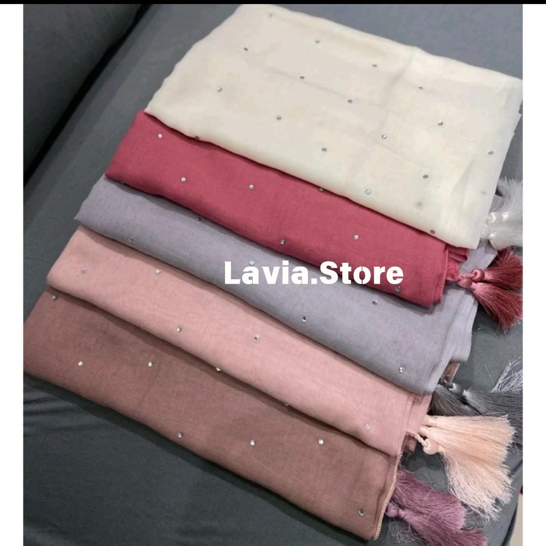 LS hijab paris jambul Payet tabur | kerudung paris jadul tassel | hijab Segi Empat payet tabur  daily jilbab paris jadul