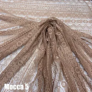 Kain Lace Brokat Malika Garis Lurus Premium (Per Setengah Meter )