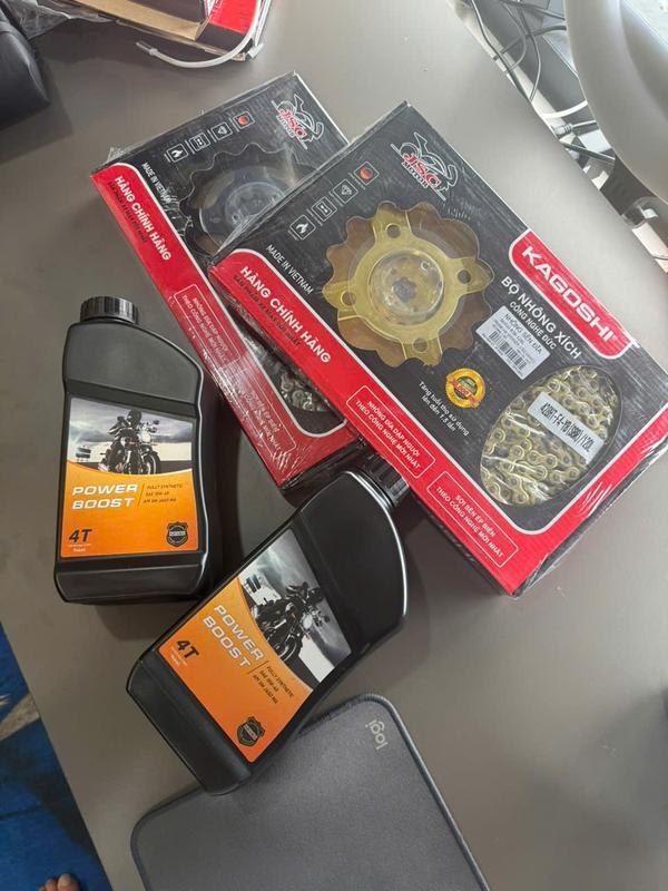 [COMBO] 2 NHỚT POWER BOOST + BỘ NHÔNG SÊN DĨA KAGOSHI CHÍNH HÃNG