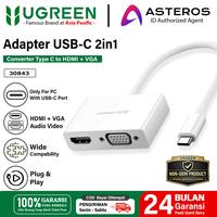 Gambar UGREEN Converter Type C To HDMI dan VGA Adapter 2in1 For Laptop, Mac USB C dari Ugreen Serpong Kab. Tangerang 1 Tokopedia