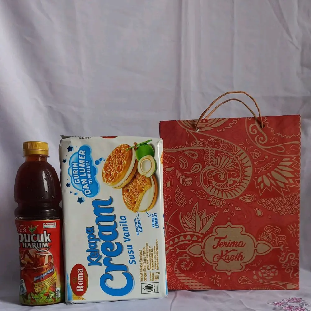 ISI 50PCS PAPER BAG/TAS KERTAS/TAS SOVENIR Tote Belanja