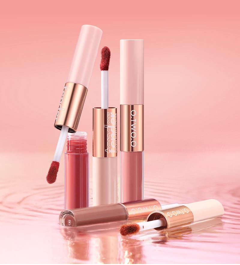 Product Introduction of O.TWO.O 2 In 1 Lipgloss Matte & Gloss Long Lasting Kiss-Proof Lip Makeup 34