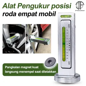 【TERLARIS】 Alat Ukur Roda Wheel Alignment Gauge - Untuk Mobil & Truk, Sistem Magnet Kuat, Adjustable Camber & Caster