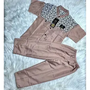 Setelan Baju Muslim Koko Anak Laki Laki Setelan Baju Celana Koko Kurta Anak Usia 3-11 Tahun