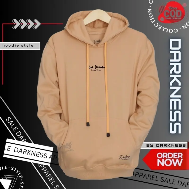 JAKET HOODIE YOUR DREAM ORIGINAL SWETER NEW BRAND Termurah Bahan tebal!! Unisex CEWEK COWOK KATUN FLEECE 3