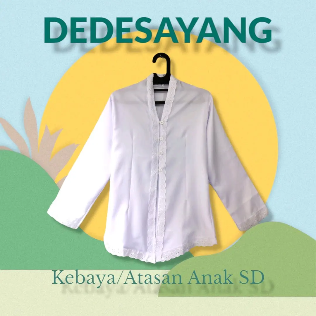 kebaya atasan sekolah wanita stelan kebaya