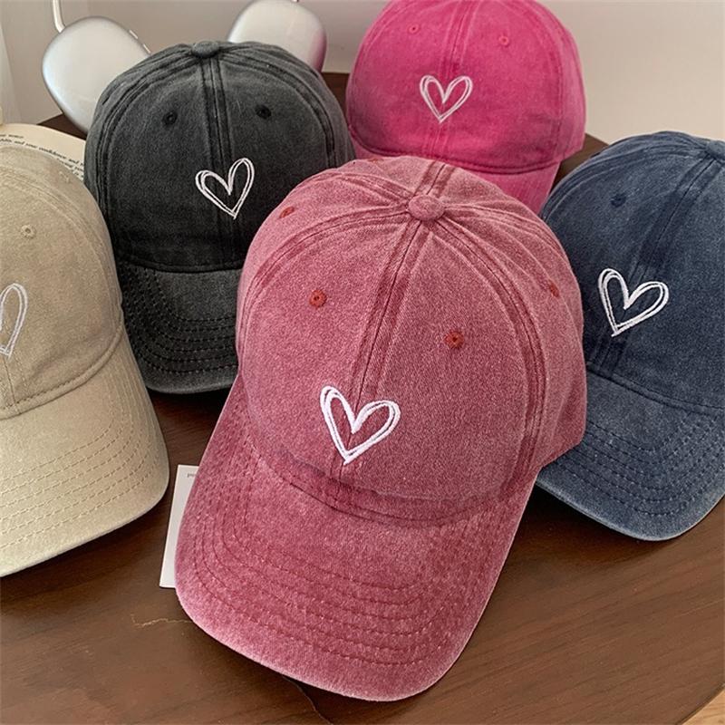 Product Introduction of Outdoor Sport Baseball Caps For Men Women Love Heart Embroidery Snapback Cap Cotton Dad Hat 13