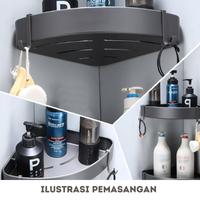 Gambar Rak Sudut Serbaguna Space Rack Multifunction Rak Kamar Mandi Sudut Berbahan Space Serbaguna Gantung Tempel Dinding - Rak Sudut Siku dari HOKKY-SHOP Kab. Tangerang 4 Tokopedia