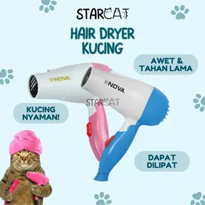 SC 9in1 Paket Alat Grooming Kucing Hewan Peliharaan Tisu Basah Kulit Bulu Pengering Sisir Gunting Kuku Sikat Mandi