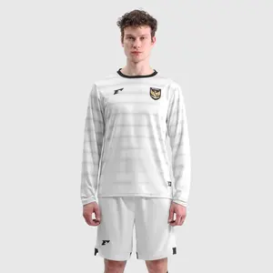 Erspo Timnas 2025 Jersey Supporter Away LS Men White Grey Black 2025