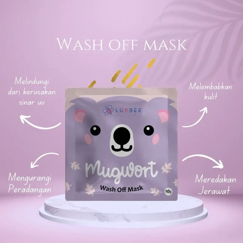 [BPOM] LUXBEE Wash Off Mask 10gr - Masker Wajah Organik Mencerahkan Kulit Wajah 6