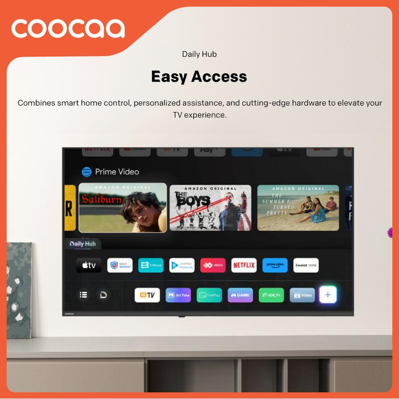 [MAY MEGA SALE] COOCAA Y65 Layar TV 50 Inch 4K Google TV - Find my remote - Flicker Free - Low Blue Light - HDR 10 Chameleon Extreme 2.0 - Bluetooth 5.1 - Dolby Audio + DTS - TV Digital tanpa STB 50Y65 6
