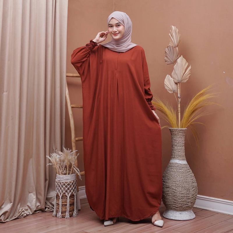 Gamis Kaftan Jumbo Gogo Sakdres Kaftan Jumbo Rayon Panjang 6