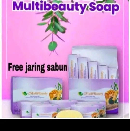 sabun utuh MBS/multibeauty untuk perawatan badan sudah dengan jaring sabun