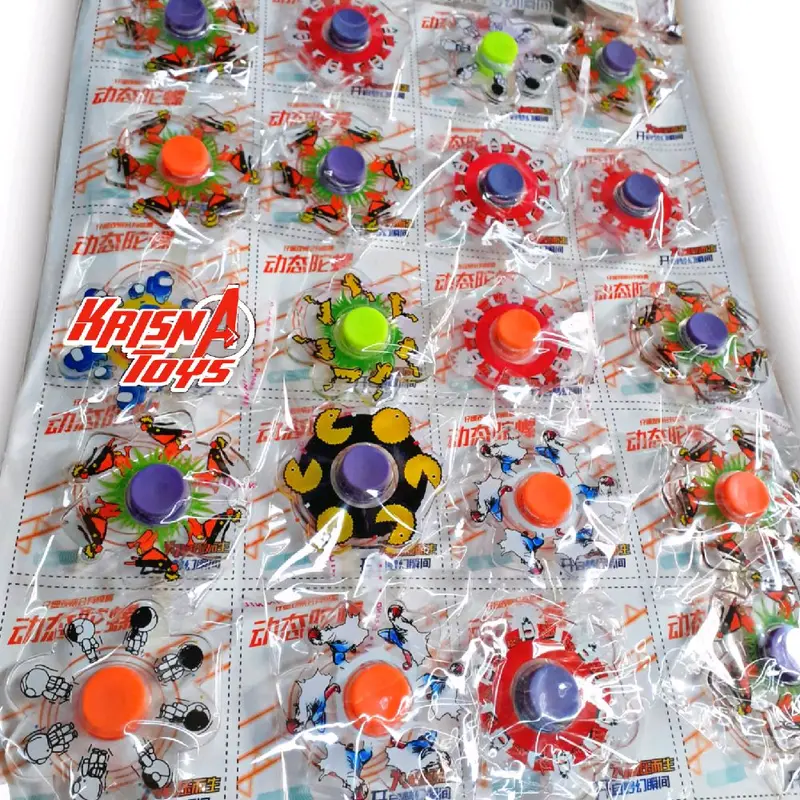 MAINAN ANAK SPINNER KARAKTER KEREN BIASA/SPINNING TOYS isi 20.pcs/Lembar 1
