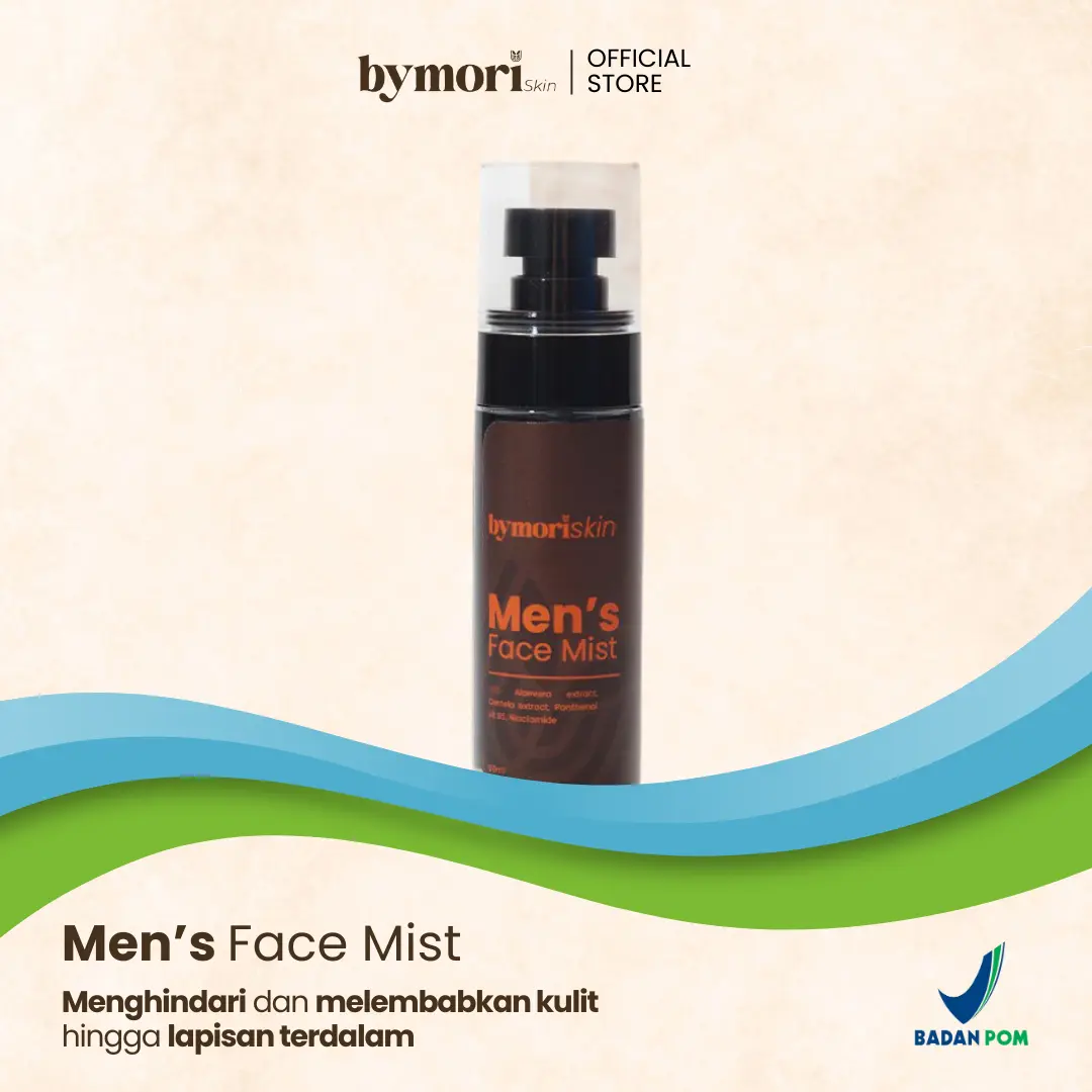 Bymoriskin Face Mist For Men Skincare Pelembab Penyegar Muka Perawatan Kulit Wajah Pria Kekinian