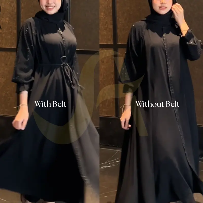[ORI | BISA COD] Tsamira Black Abaya 3