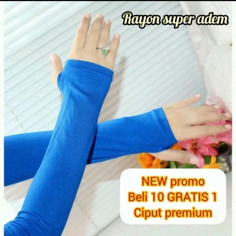 HANDSOCK JEMPOL RAYON PREMIUM/SARUNG TANGAN MUSLIMAH/HANDSOCK ADEM Wanita 0