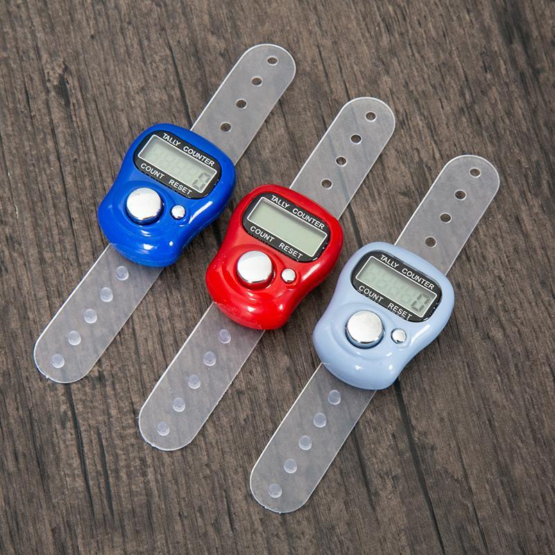 LCD Display Digital Finger Counter Lightweight Digit Finger Ring Hand Electronic Tally Counter Finger Clicker Accurate Delicate Compact Small for Outdoor Work Fitness Golf Jogging  (9 colors ) 2