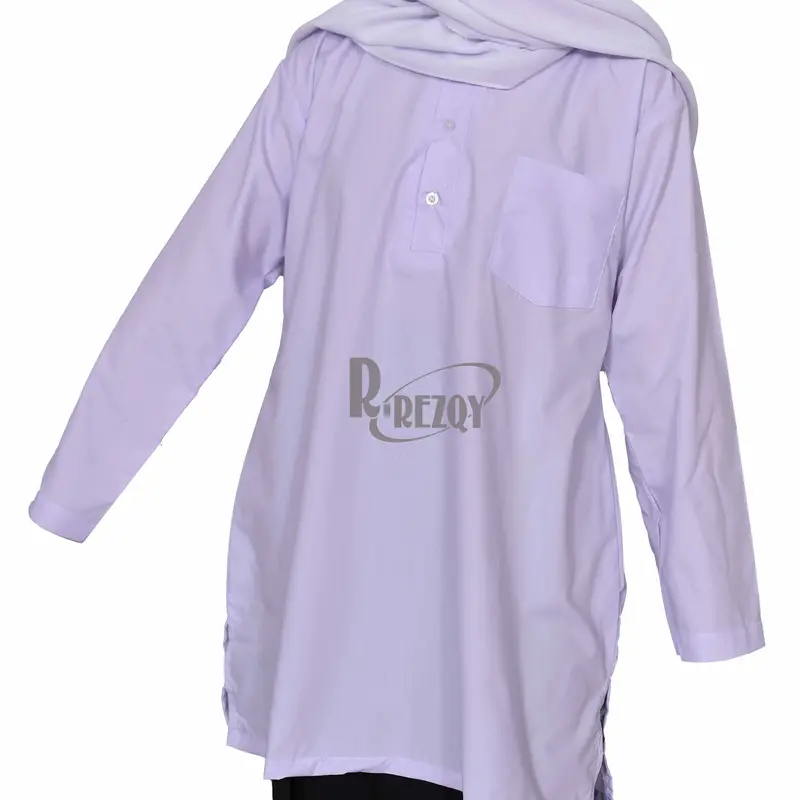 R Rezqy - Baju Kurung Padang Putih Seragam Sekolah Mts Pesantren Yayasan Lengan Panjang Termurah Terlaris 2