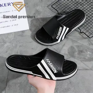 Sendal Pria Model Korea Anti Selip Anti Bau Musim Panas, Sol Lembut Empuk Nyaman, Tahan Lama, Cocok Untuk Luar Ruangan, Rumah & Kamar Mandi