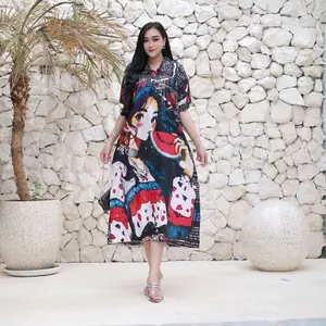 (TERBARU) DASTER KARAKTER Dress Rayon Adem