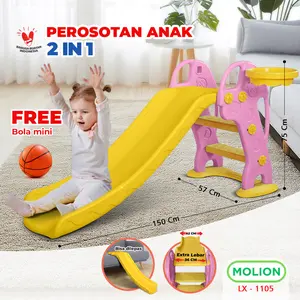 MOLION SNI Mainan Perosotan Anak Mainan Seluncuran Prosotan Kuda Kudaan Prusutan Berstandar 001-M1105 Permainan Plastik