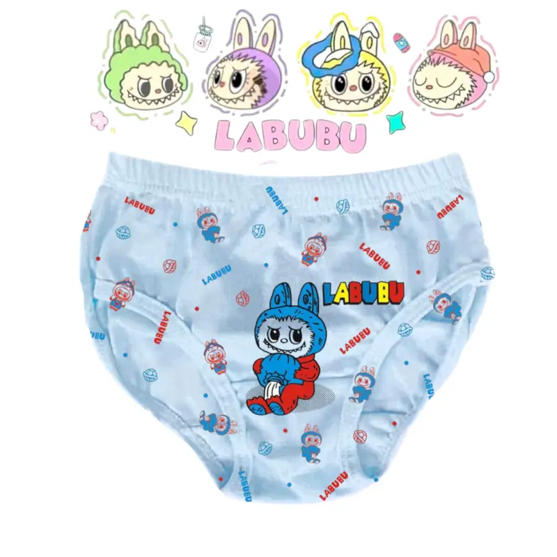 Promo CD Labubu isi 12 pcs Celana Dalam Anak Perempuan Usia 2-8 Tahun Cd Daleman Anak Cewek Motif Lucu 2